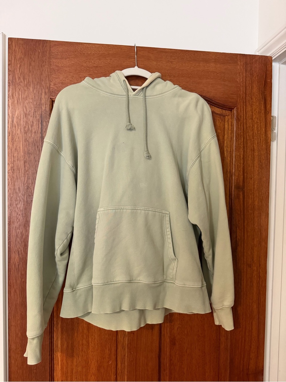 Aritzia Oversized Sage Green Pullover Hoodie